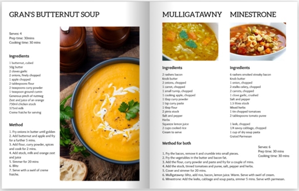 Show details for 8.5 x 11 Cookbook | for delivery in the US only