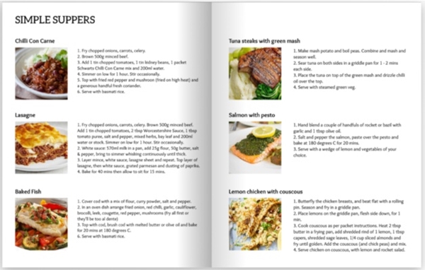 Show details for 8.5 x 11 Cookbook | for delivery in the US only
